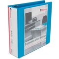 Avery Dennison Avery® Economy D-Ring Vinyl View Binder, 3" Capacity, Light Blue 5601